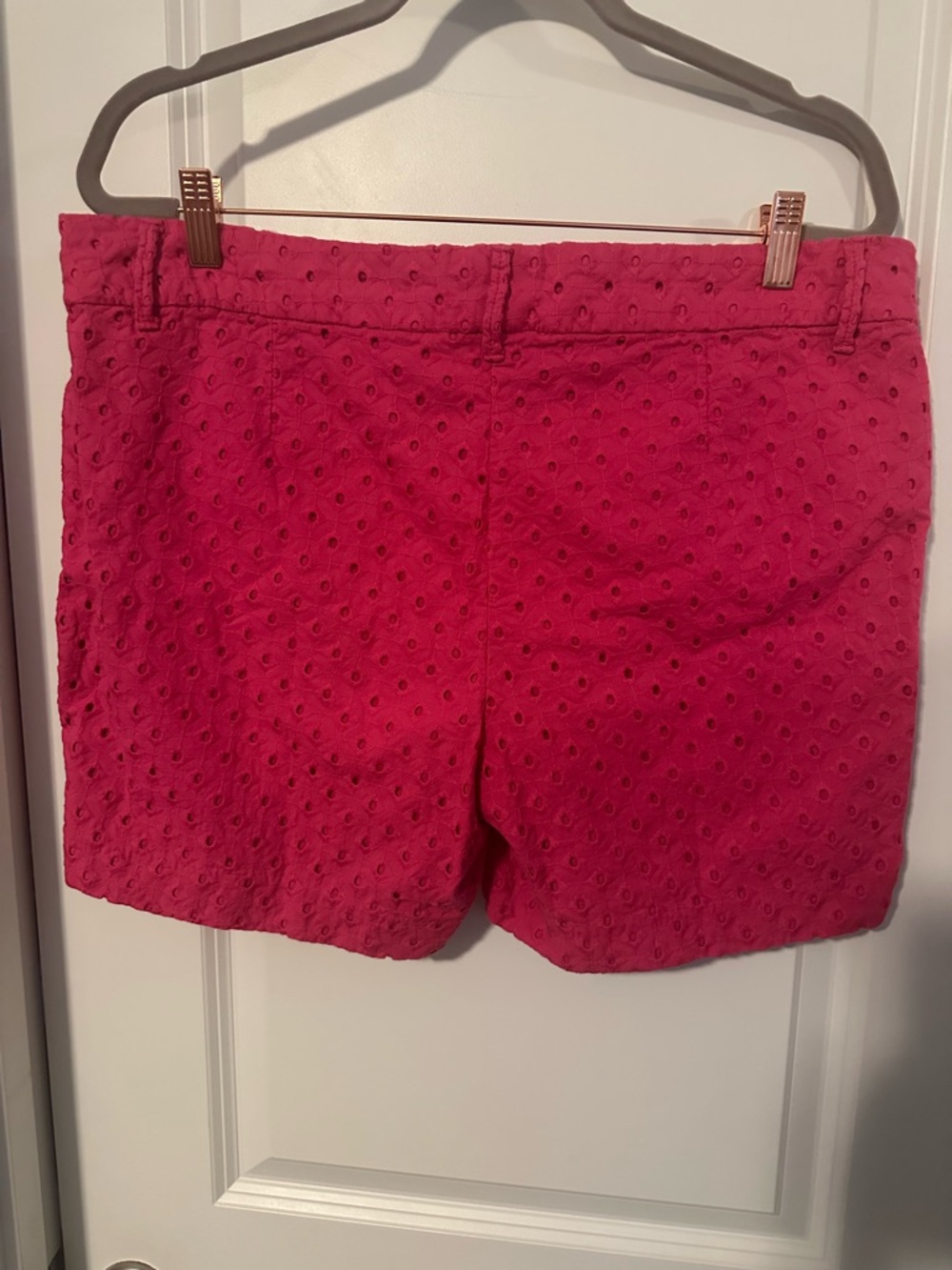 The Limited Hot Pink Eyelet Women's Shorts - Picture 3 of 4